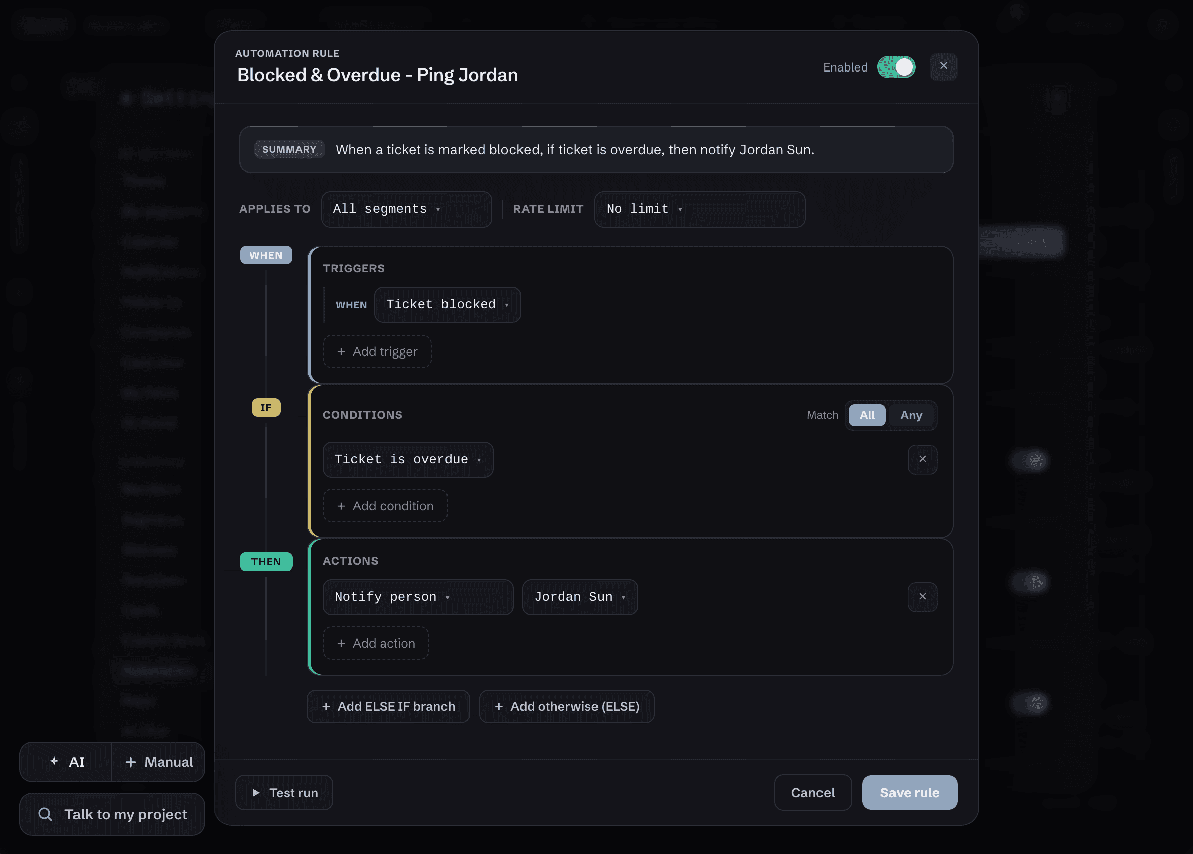 The Skallow rule builder